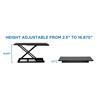 MOUNT-IT! Standing Desk Converter with Sping Adustment 32-in Platform