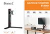 Brateck LDT32-T01 17"-32" Single Screen Classic Pro Gaming Monitor Stand, Vesa 75x75,100x100, Max Load 8 Kg.