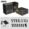 Alimentation modulaire complète MSI MEG Ai1600T PCIE5, 80+ TITANIUM 1600 W, câble 12 V-2 x 6, compatible ATX 3.1 et PCIE 5.1