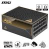 Alimentation modulaire complète MSI MEG Ai1600T PCIE5, 80+ TITANIUM 1600 W, câble 12 V-2 x 6, compatible ATX 3.1 et PCIE 5.1