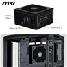 MSI MAG A1000GLS PCIE5, Fully Modular Compact,80+ Gold,garantie 10 ans