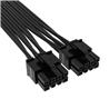 CORSAIR* 12+4pin PCIe Gen 5 Type-4 600W 12VHPWR cable, flat ribbon, black