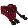 CORSAIR Premium Individually Sleeved 12+4pin PCIe Gen 5 Type-4 600W 12VHPWR Cable, Black/Red(Open Box)